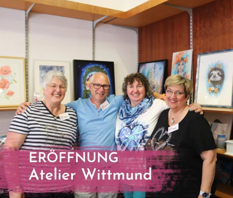 Feierliche Eröffnung des Wittmunder Kunst & Kreativ Atelier von Heike Birkenbusch, Elke Springer, Ruth Lösche und Achim Karsti